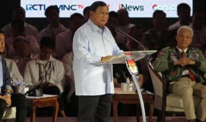 Debat Capres, Prabowo Tegaskan Keamanan Negara Ada Pada Kekuatan Militer