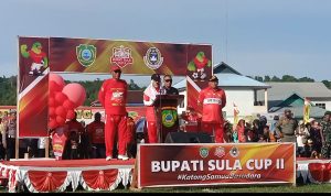 Bupati Sula Cup II Resmi di Helat, Bupati Kepsul : Junjung Tinggi Sportifitas