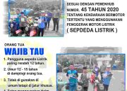 Meresahkan Pengendara Lain, Satlantas Polres Sula Mulai Tertibkan Pengguna Sepeda Listrik