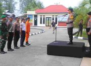 Kapolres Sula Pimpin Apel Gelar Pasukan Operasi Ketupat Kie Raha-2024