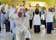 Tutup Manasik Haji Dengan Senam Haji Serentak Se Indonesia, 114 Calon Jamaah di Kepsul Sangat Bersemangat.