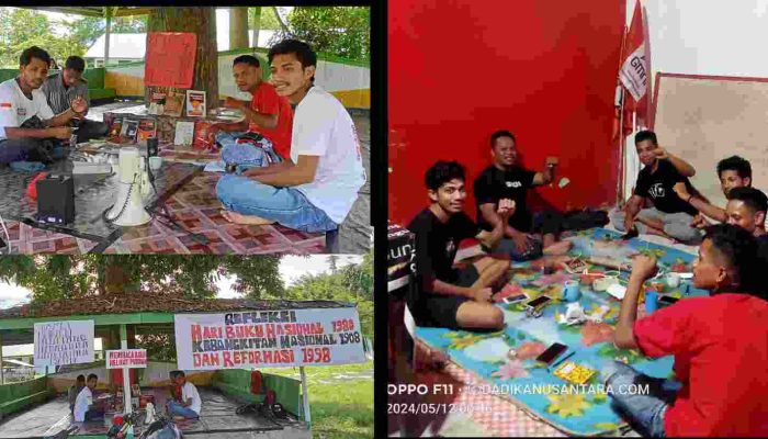 Hidupkan Budaya Ilmiah di Kampus, GMNI Sula Buka Lapak Baca, Refleksi Hari Buku, HKN dan Hari Reformasi
