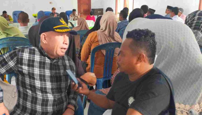 Jadi Camat Sulabesi Tengah, Farit Umasangadji Dapat Suport dari Masyarakat Saat Berkunjung