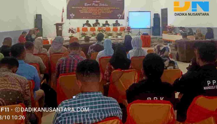 Pleno Terbuka, KPU Tetapkan Jumlah Pemilih Semetara di Sula