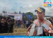 Peragakan 8 Adegan, Simulasi Sispamkota Polres Sula Sukses di Gelar