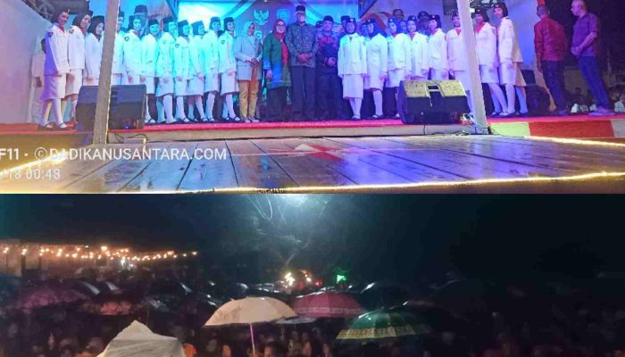 Wabup, Sekda dan OPD Rayakan HUT RI Bersama  Masyarakat Pulau Mangoli