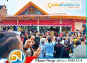 Meski diguyur Hujan Ribuan Warga Semangat Jemput FAM-SAH