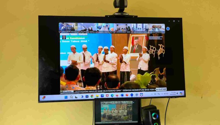 Secara Virtual Lapas Kelas II B Sanana Rayakan Maulid Bersama Kemenkumham RI