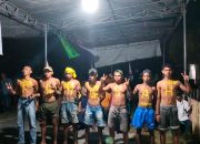 Cat Badan Bertuliskan FAM-SAH, Pemuda desa Fatkauyon Tunjukkan Komitmen 2 Periode