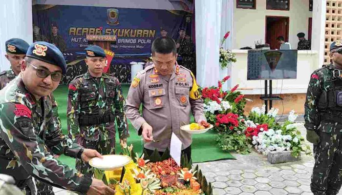 HUT Korps Brimob ke-79, Yon C Pelopor Kompi 1 Sula Gelar  Syukuran