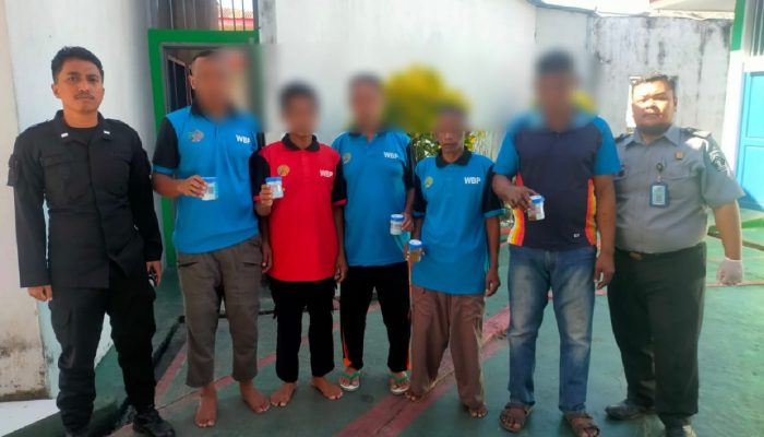 Lapas IIB Sanana Rutin Gelar Tes Urin Setiap Minggu