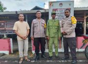 Babinkamtibmas Desa Soamole Stay Mengamankan Logistik di PPS dan Rutin Patroli Jelang Pungut Hitung