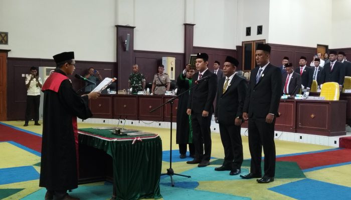 3 Unsur Pimpinan DPRD Sula Dilantik, Ahkam Gajali Jadi Ketua DPRD Definitif