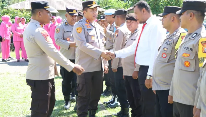 Kapolres Kepulauan Sula Kuker ke Polsek Sulabesi Barat