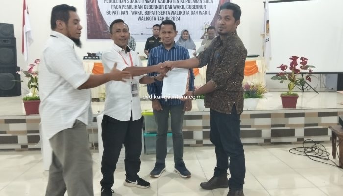 Menang di Pilkada Sula, KPU  Tetapkan FAM-SAH Capai 25.556 Suara