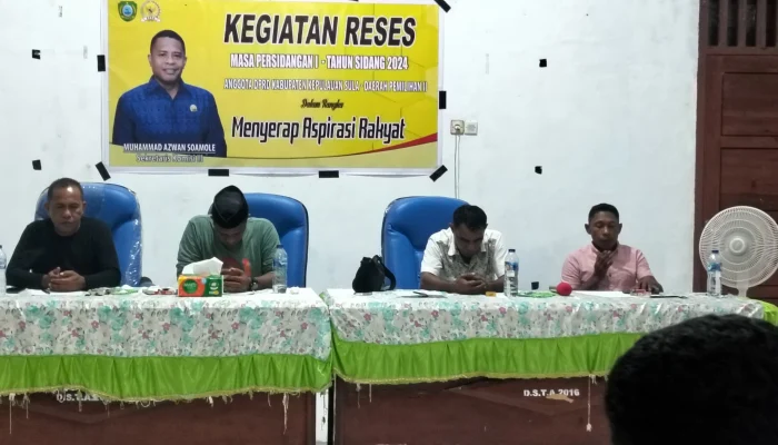 Gelar Reses, Moh. Azwan Soamole Terima Sejumlah Aspirasi Masyarakat