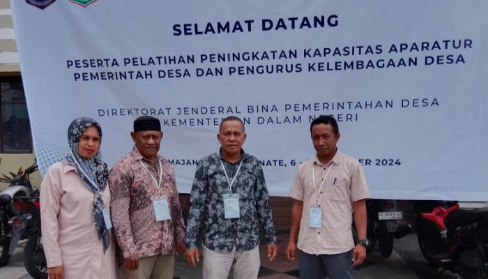Kades Soamole Boyong 3 Patner Kerja di Desa Ikut Pelatihan di Ternate
