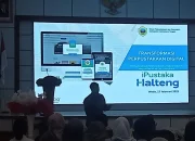 Melalui Dinas Terkait, Pemda Halteng Launching Aplikasi iPustaka
