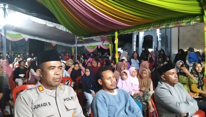 Pastikan Berlangsung Aman, Kapolsek Sanana Monitor Gendang Sahur di Soamole