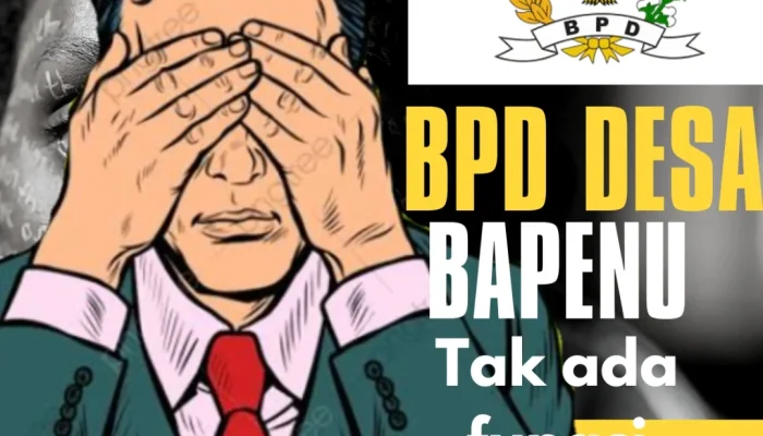 Hilang Fungsi, BPD Desa Bapenu Dinilai Gagal Total