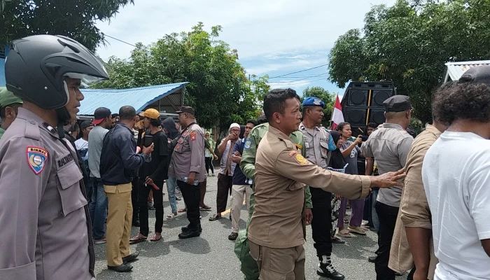 Polsek Sanana Sigap Amankan Unras di Waiboga Hingga Usai