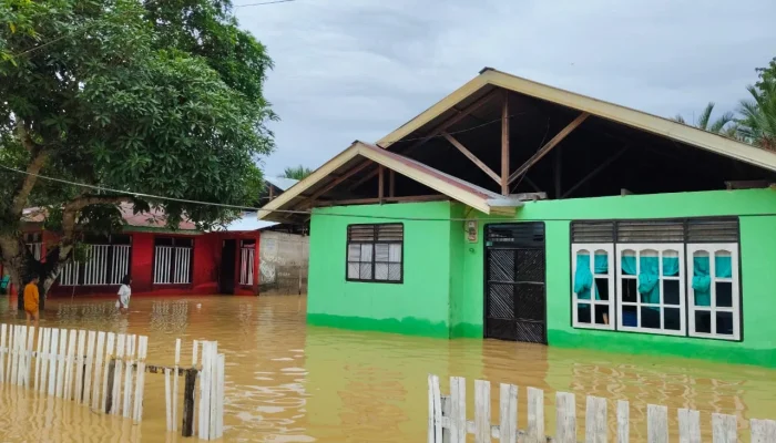 Hujan Deras, Puluhan Rumah di Desa Umaloya Kepulauan Sula Terrendam Banjir, 4 rumah Parah