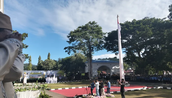 Upacara HUT Kabupaten Kepulauan Sula Yang Ke-22 Berlangsung Khidmat