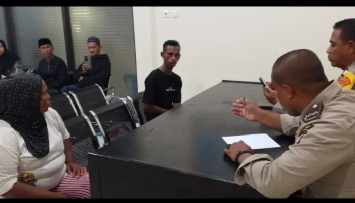 Heboh, Mengaku Sebagai Pelaku Pembakaran Pasar di Sula, Seorang Ibu di Interogasi Petugas SPKT Polres Sula