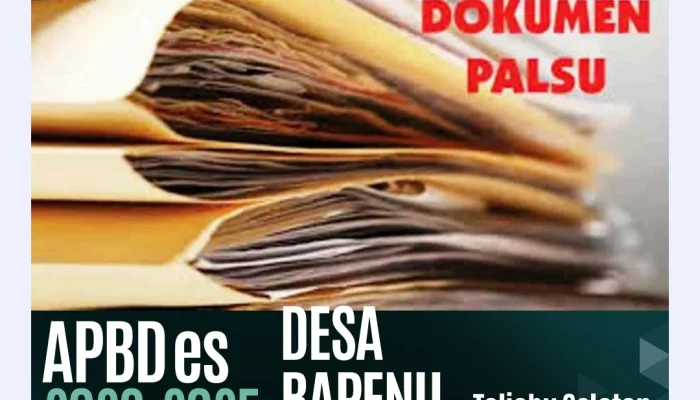 Ada Dugaan Manipulasi Dokumen APBdes, Kades Bapenu Telah Melanggar Aturan