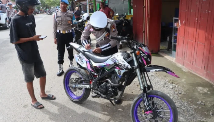 Hari Pertama Operasi Patuh Kieraha di Sula, Puluhan Kendaraan Terjaring Razia