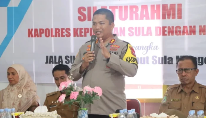 Bersama Sat Polairud, Kapolres Sula Sosialisasi Jaga Laut Sula-Mangoli