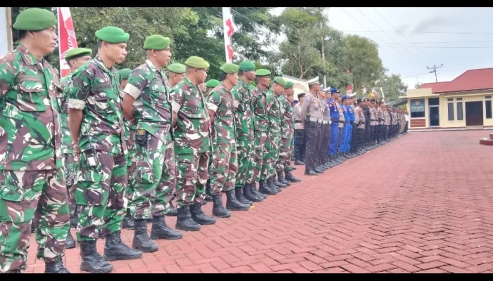 Polres Gelar Apel Persiapan dan Gladi Pengamanan Jelang Kedatangan Menkes RI