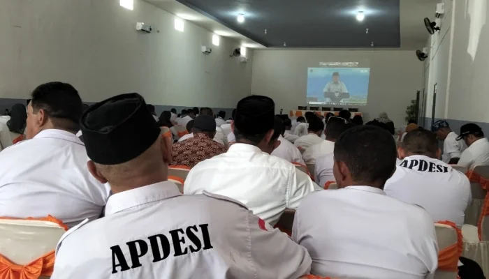 Kades dan BPD  di Sula Ikut Peluncuran Kopdes Merah Putih Secara Virtual