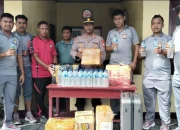 Sat Polairud Sula Bongkar Modus Baru Selundup  Miras, 141 Botol Diamankan.