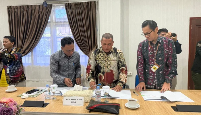 Wakili Bupati, Sekda Kabupaten Kepulauan Sula Tandatangan Naskah OP4D di Ternate