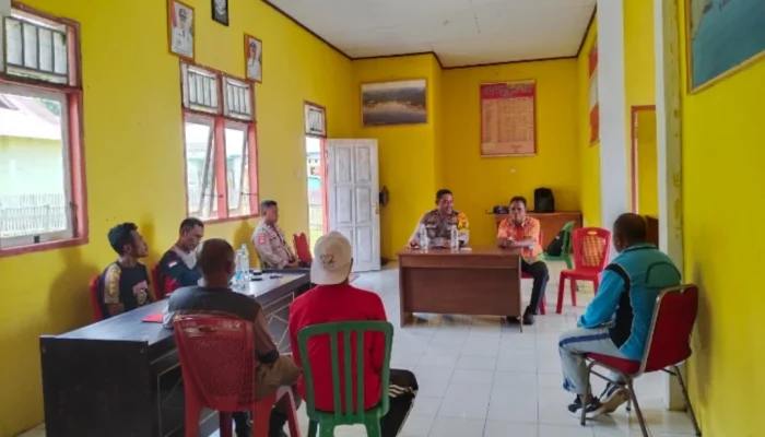 Kapolsek Mangoli Timur Gelar Silaturrahmi Ke Kecamatan Mangoli Utara Timur