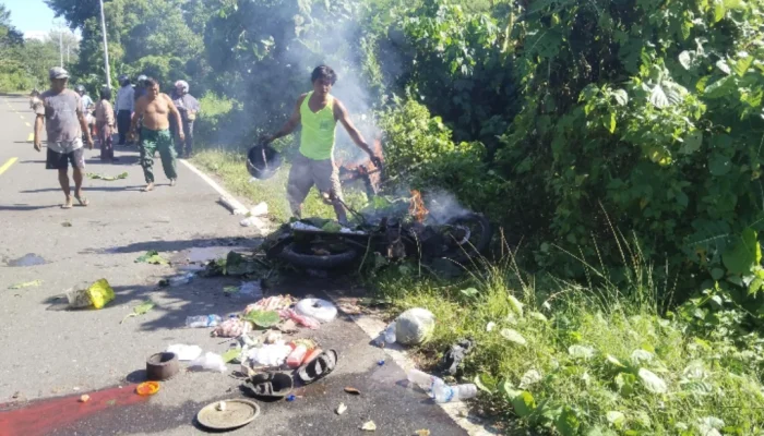Peristiwa Naas Timpa Pedagang Somai Keliling di Sula, Motor dan Jualan Hangus Terbakar