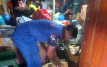 Sat Polairud Sula Amankan Dua Karton Miras di Ruang Penitipan KM. Ukiraya 04