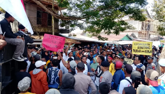 Aliansi Masyarakat Kawata Bersatu Tuntut Keadilan Untuk RU  Korban Pembunuhan