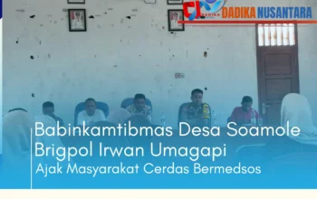 Babinkamtibmas Desa Soamole Ajak Warga Dewasa Menggunakan Medsos