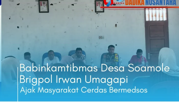 Babinkamtibmas Desa Soamole Ajak Warga Dewasa Menggunakan Medsos