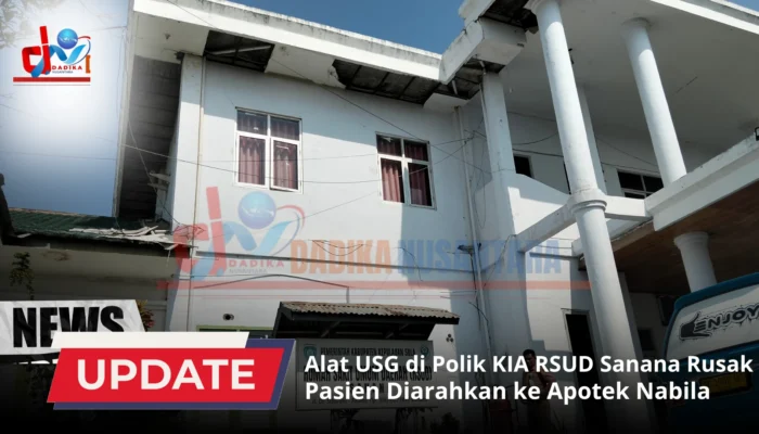 Alat USG di Ruang KIA Rusak, 1 Pasien Dipulangkan dan Diarahkan ke Apotek Nabila